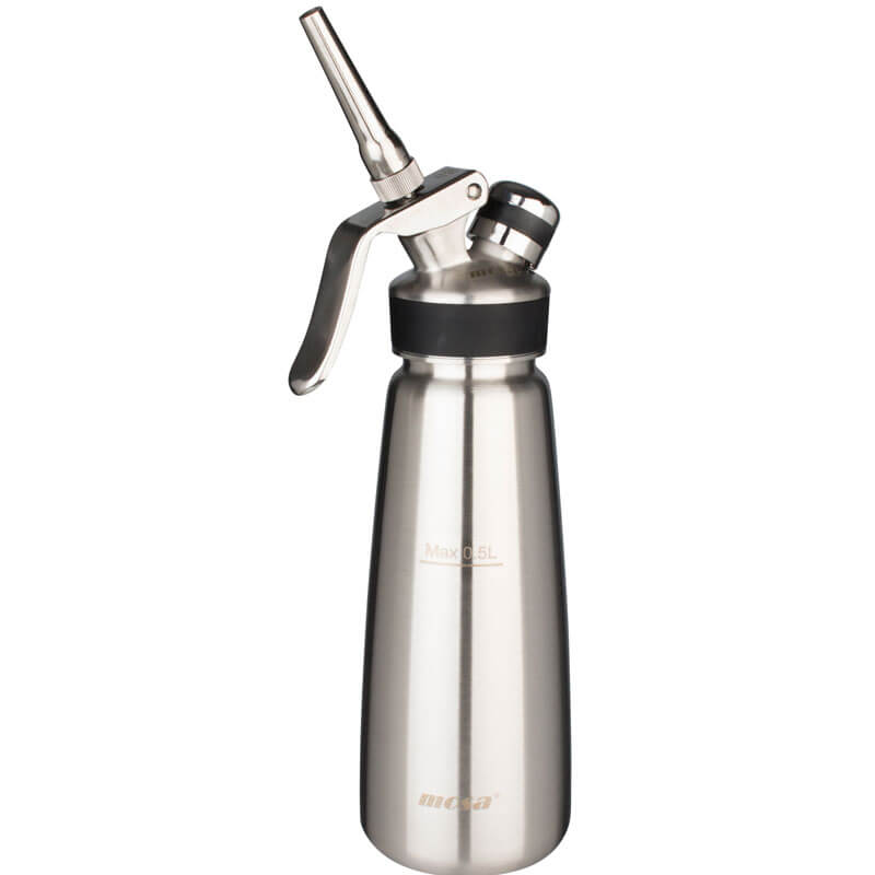 Cream siphon / whipper Mosa, stainless steel brushed - 500ml