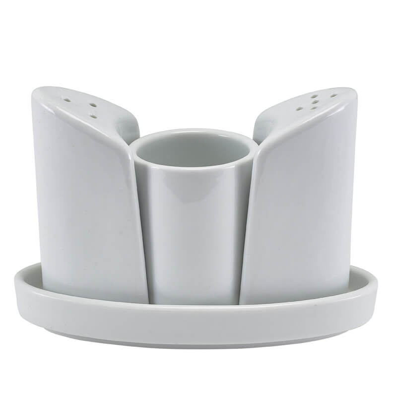 Porcelain Condiment Set, 4-Piece - 13x9cm (6 pcs.) Porcelain Condiment Set, 4-Piece - 13x9cm (6 pcs.)